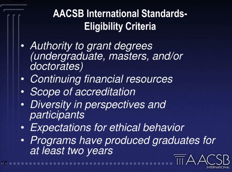 business school accreditation